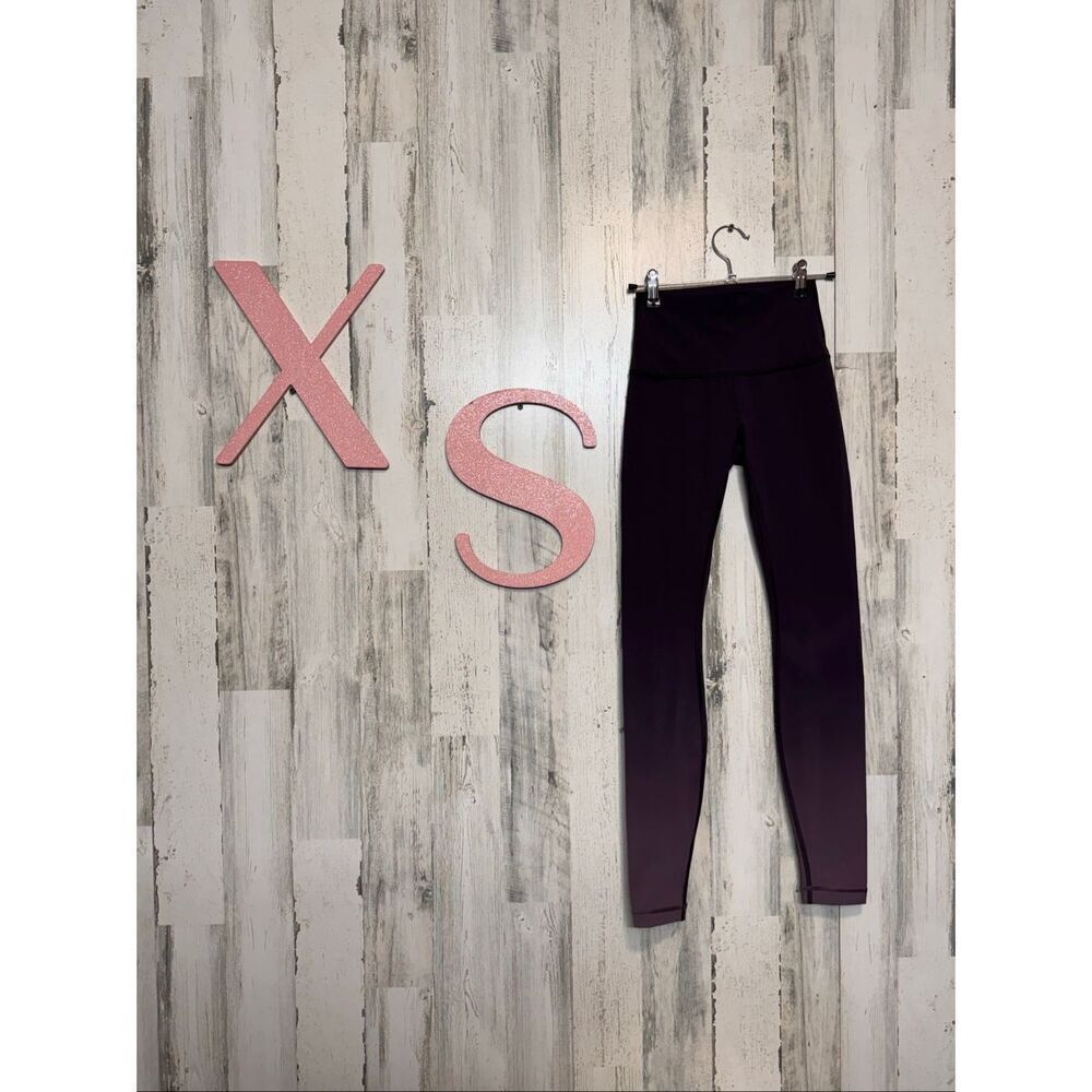 Lululemon Align High-Rise Ombre Leggings Purple Gradient Size 2
